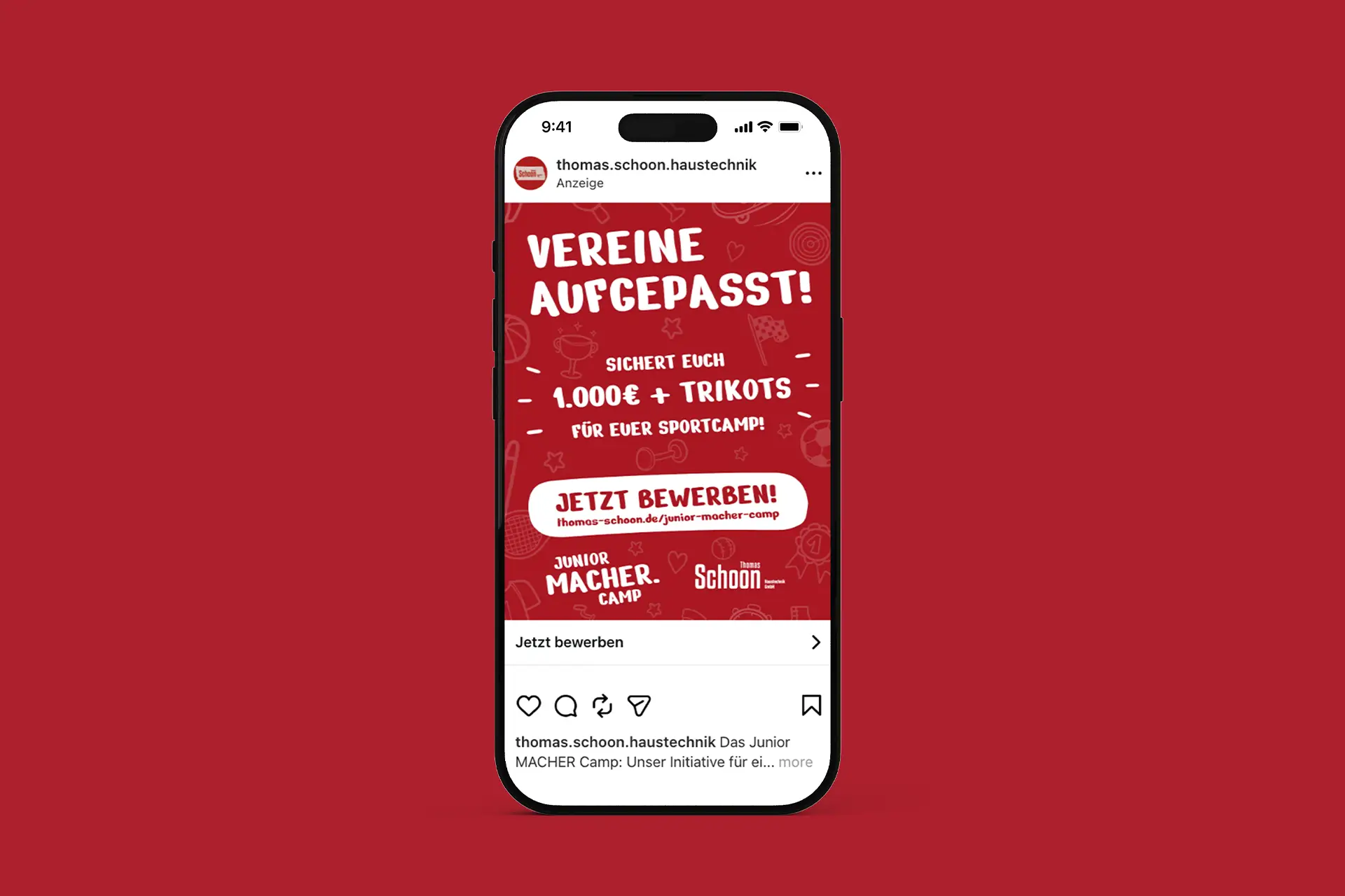 Junior-MACHER-Camp Social Media Anzeige